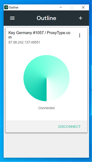 Outline Windows screenshot